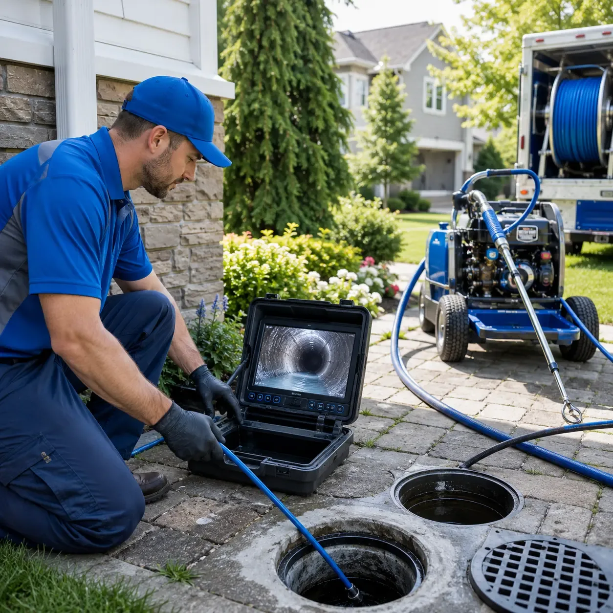 Outdoor drain cleaning professionals serving Northern Cambria, PA